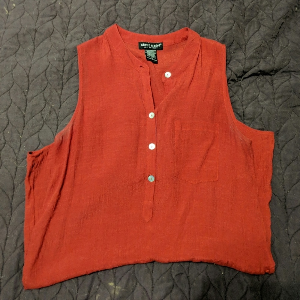 Red Tunic Top